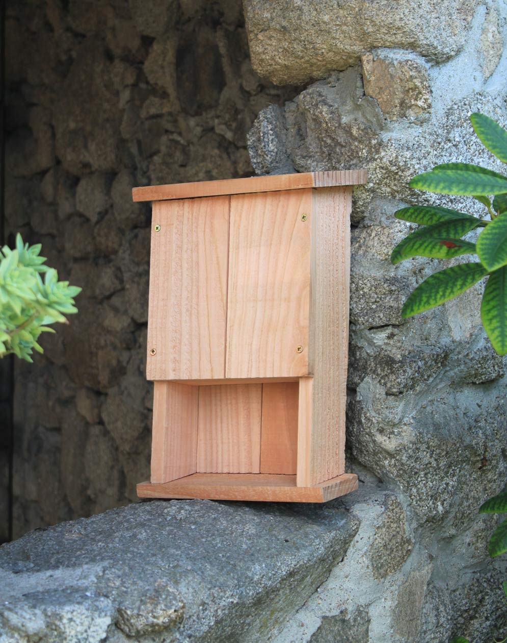 Gîte à chauves-souris VK WS H.40 cm - Béton de bois - Blanc ou Noir